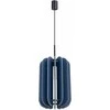 Sollux Lighting MULA modernus pakabinamas šviestuvas, 27 cm, veltinio gaubtas, juodas rėmas, savaime surenkamas