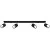 Sollux Lighting Lubinis šviestuvas NERO 4 juodas/chromas