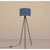 Sollux Lighting NEVIA pakabinamas šviestuvas, tamsiai mėlynas, audinio gaubtas, juodas rėmas, 40 cm