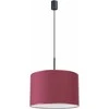 Sollux Lighting NEVIA pakabinamas šviestuvas, bordo spalvos, audinio gaubtas, 40x25 cm, juodo rėmo