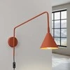 Sollux Lighting NOX Crimson sieninis šviestuvas, raudonos ochros spalvos, plienas, 14x61x30cm, E14 LED, max 10W