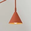 Sollux Lighting NOX Crimson sieninis šviestuvas, raudonos ochros spalvos, plienas, 14x61x30cm, E14 LED, max 10W