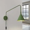 Sollux Lighting NOX sieninis šviestuvas, alyvuogių žalios spalvos, plienas, E14, LED, 10 W, modernus akcentinis šviestuvas