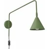 Sollux Lighting NOX sieninis šviestuvas, alyvuogių žalios spalvos, plienas, E14, LED, 10 W, modernus akcentinis šviestuvas