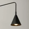 Sollux Lighting NOX sieninis šviestuvas, juodas plienas, E14 LED, 10 W, modernus geometrinis gaubtas