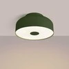 Sollux Lighting OMIQ Crimson lubinis šviestuvas 4x15W E27 LED alyvuogių žalios spalvos modernus apvalus