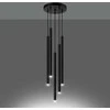 Sollux Lighting Pakabinamas šviestuvas PASTELO 5P juodas