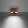Sollux Lighting Lubinis šviestuvas BASIC 2 natūralaus medžio