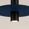 Sollux Lighting Pelta pakabinamas šviestuvas, vandenyno žalias, veltinio plieno, reguliuojamo aukščio, tamsiai mėlynas
