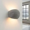 Sollux Lighting Persų indigo gaublinis betoninis sieninis šviestuvas, modernus apvalus, 2x8W LED, IP20, pilkas