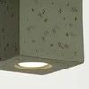 Sollux Lighting Persų indigo kvadratinis betoninis sieninis šviestuvas, alyvuogių žalios spalvos, pramoninis, kvadratinis, GU10