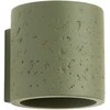 Sollux Lighting Persų „Indigo Orbis“ betoninis sieninis šviestuvas, alyvuogių žalios spalvos, pramoninis, 8 W, G9