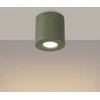 Sollux Lighting Persų „Indigo Orbis“ betoninis sieninis šviestuvas, alyvuogių žalios spalvos, pramoninis, 10 W, GU10