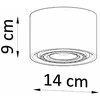 Sollux Lighting Lubinis šviestuvas BASIC 1 betonas