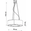 Pakabinamas šviestuvas Sollux Lighting Šviestuvas SATURNO SLIM 50 juodas