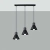 Sollux Lighting Pakabinamas šviestuvas TALEJA 3 juodas [E27]