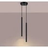 Sollux Lighting Vandenyno žalios spalvos „Arche“ pakabinamas šviestuvas, 2 lemputės, juodo plieno, modernus prožektorius