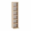 Target Home CD/DVD stovas, 92 cm, reguliuojamo aukščio lentynos, Sonoma