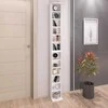 Target Home CD/DVD stovas su reguliuojamo aukščio lentynomis, baltas