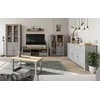 Target Home LATOUR A 1D vitrina su stalčiumi, pilka/šviesus DELANO ąžuolas