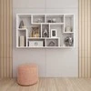Target Home Prie sienos tvirtinama grindų lentyna, vertikali, horizontali, balta