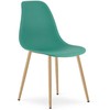 Valora Kėdė WAT su reguliuojamomis metalinėmis kojomis, žalia, 84 × 46 × 51 cm, 3 vnt.