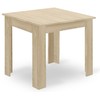 Lauko baldų komplektas Valora Baldų komplektas su 4 kėdėmis, ąžuolo sonomos ir juodos spalvos, 80 × 80 × 75 cm