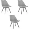 VALORA RIXK kėdė - ergonomiškas pilkos spalvos dizainas svetainei x3