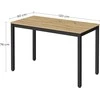 Valora Leobert TESSA stalas 120 cm x 60 cm - meistro stiliaus / juodos kojos