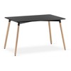 Lauko baldų komplektas Valora Baldų komplektas ADRIA su 4 kėdėmis, juodas, 120 × 80 × 75 cm, 5 vnt.