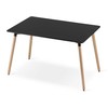 Lauko baldų komplektas Valora Baldų komplektas ADRIA su 4 kėdėmis, juodas, 120 × 80 × 75 cm, 5 vnt.
