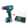 Makita DF332DSAJ Akumuliatorinis gręžtuvas, 12VMAX, 2x2,0 Ah Li-ion 35/21 Nm, 1,0kg, LED 2-greičiai, MAKPACK
