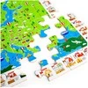 Big Jigs Bigjigs medinė dėlionė Europa