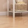 Rebiko Naktinis staliukas komoda lentyna balta miegamajam ir svetainei 38 cm