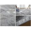 Rebiko Pliušinis Shaggy Rabbit kilimas, purus, pilkas, 160x220 cm, minkštas, XXL.