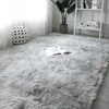 Rebiko Pliušinis Shaggy Rabbit kilimas, purus, pilkas, 160x220 cm, minkštas, XXL.