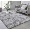 Rebiko Pliušinis Shaggy Rabbit kilimas, purus, pilkas, 160x220 cm, minkštas, XXL.