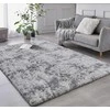 Rebiko Purus pliušinis kilimas šviesiai pilkas 100x150 cm pūkuotas minkštas kailinis