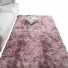 Rebiko Rožinis purus pliušinis kilimas plaukuotas triušis 220x160 cm minkštas gražus xxl