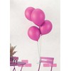 Balionai 30 cm tamsiai rožiniai 10 vnt