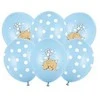 Party Deco Balionai "Drambliukas" melsvi 30cm 6 vnt