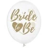 Party Deco Balionai gumos spalvos "Bride to Be" 30cm 6 vnt