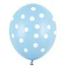 Party Deco Balionai stiprūs 30cm 6 vnt margi mėlyni