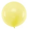 Balionas 1m skersmens geltonas pastelinis