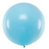 PartyDeco Didelis apvalus balionas 1m, melsvas