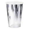 PartyDeco Vienkartiniai puodeliai sidabriniai 220ml 6 vnt