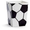 PartyDeco Dėžutės popcorn "Futbolas" 6 vnt 7*7*12cm