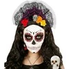 Dia de los muertos lankelis su rožėmis