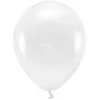Eco balionai 10 vnt 30cm blizgantys balti
