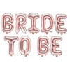 Party Deco Foliniai balionai "BRIDE TO BE" rausvi 340*35cm
